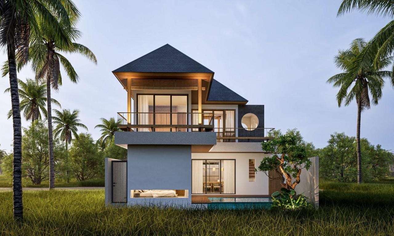 OFFPLAN 2 BEDROOM VILLA FOR SALE LEASEHOLD IN KEDUNGU BE-2040 